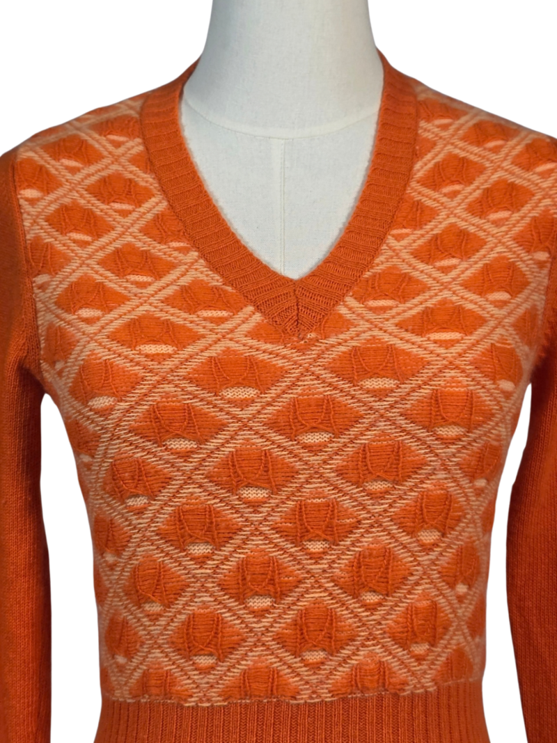 Collection Cachemire orange cashmere sweater - Image 4