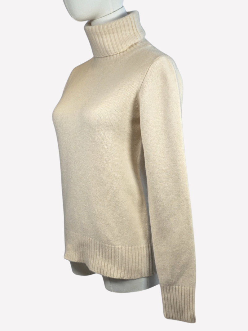 Andrea D cream cashmere sweater - Image 2