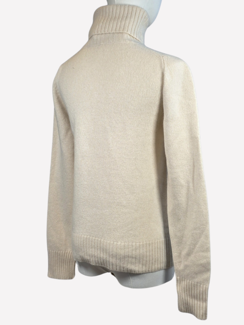Andrea D cream cashmere sweater - Image 3