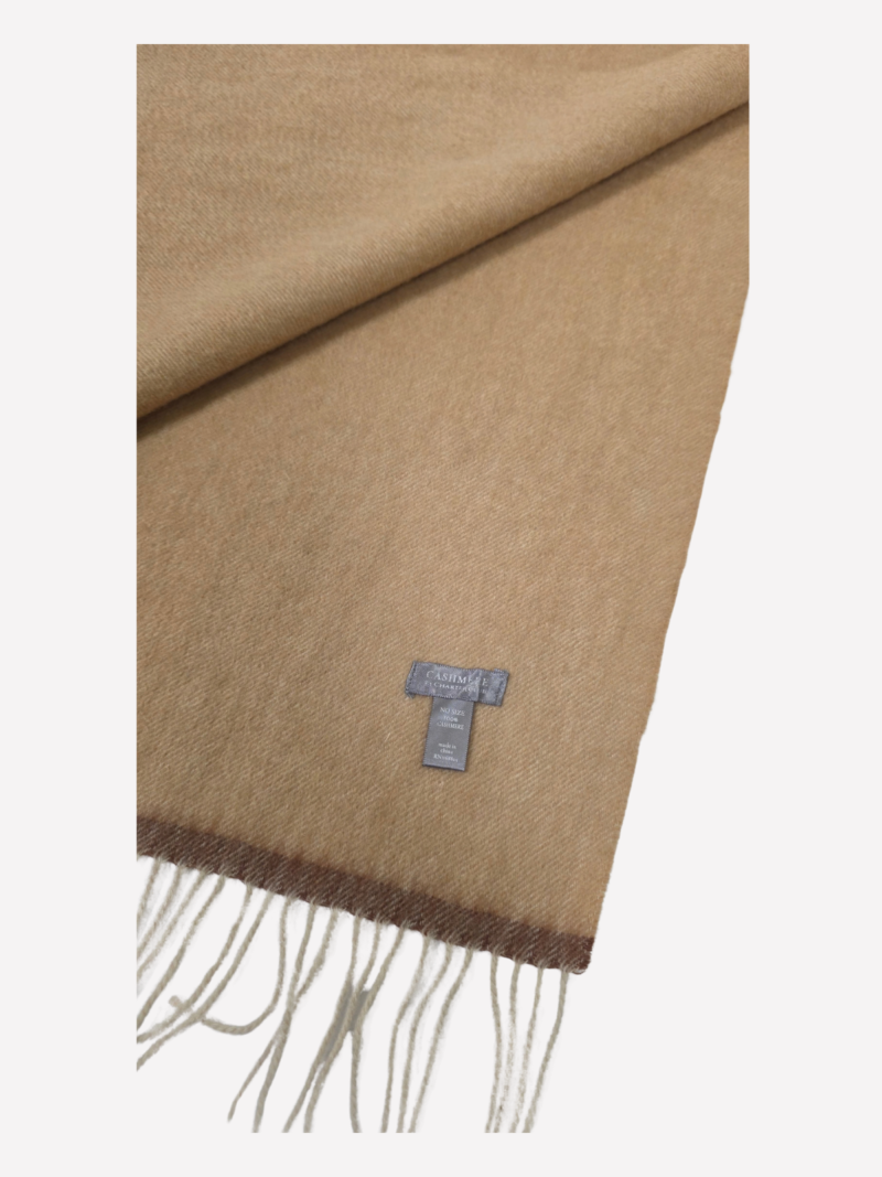 Carter Club Luxury camel brown cashmere scarf - Image 2