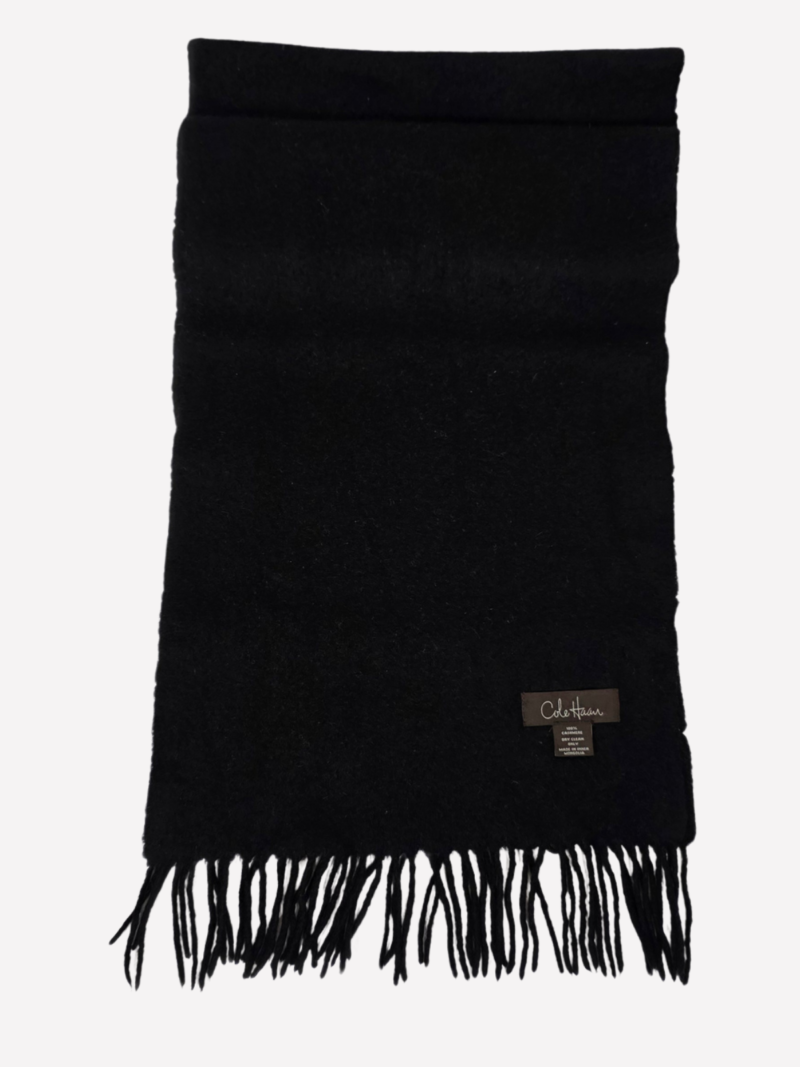 Cole Haan black cashmere scarf - Image 3