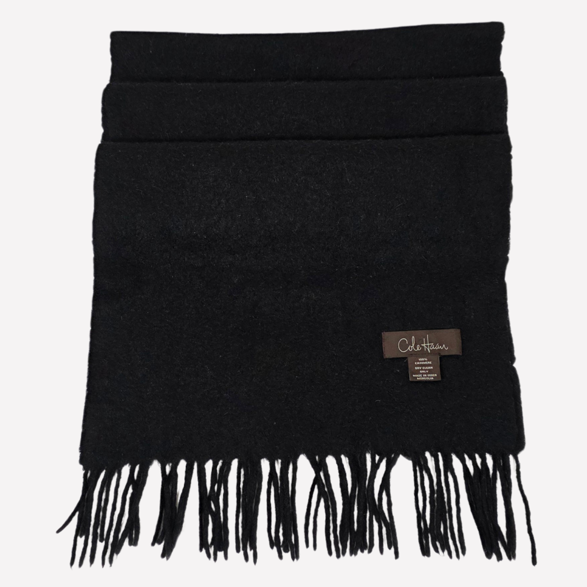 Cole Haan black cashmere scarf Cole Haan black cashmere scarf - Image 1