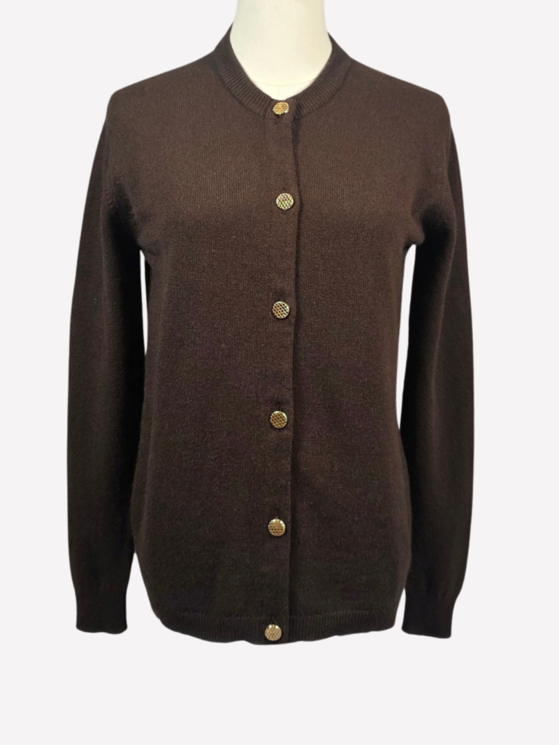 Berk London brown cashmere cardigan - Image 2