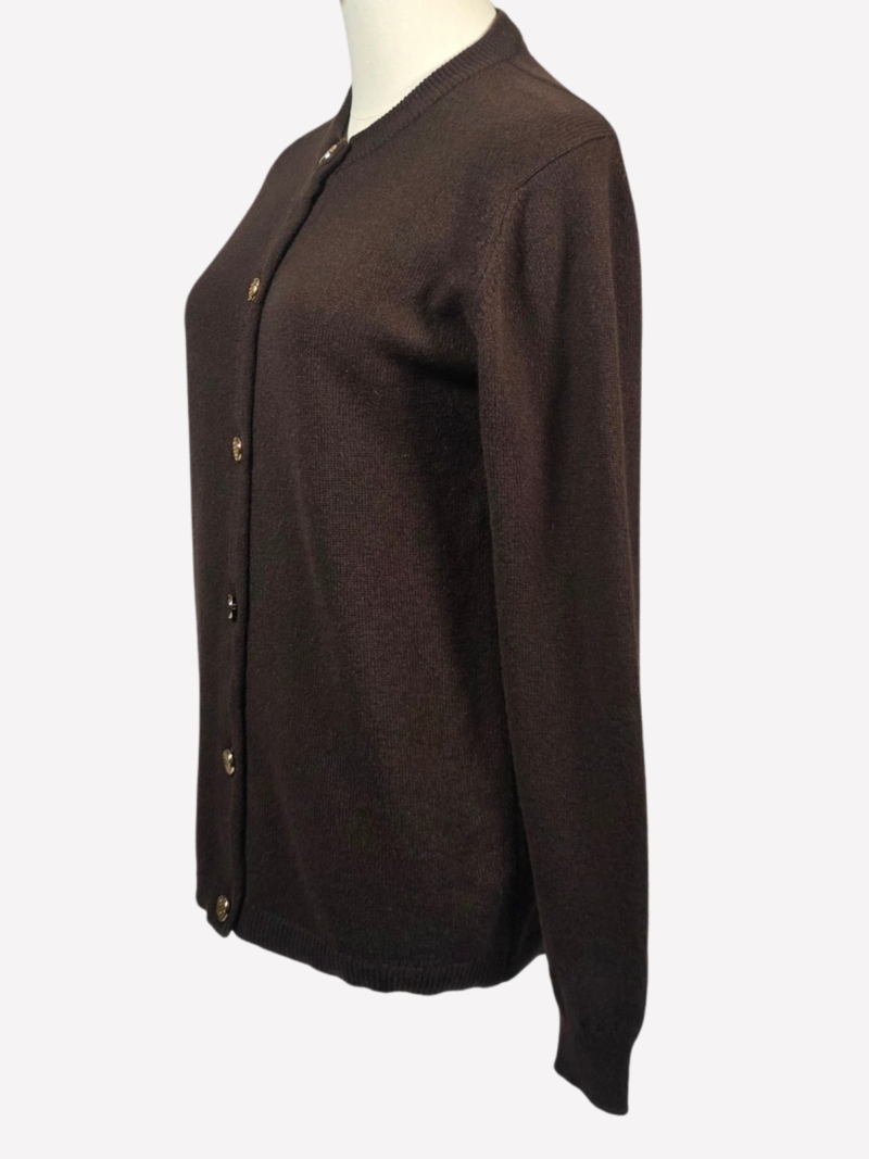 Berk London brown cashmere cardigan - Image 3