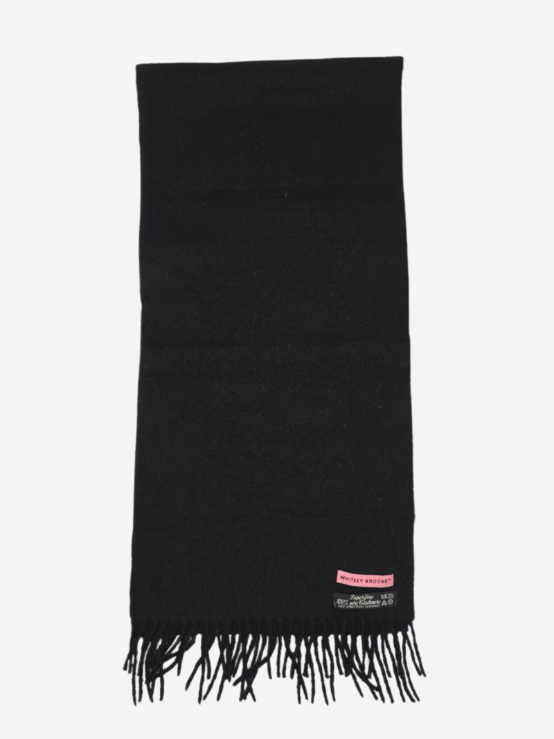 Whitney Brooks black vintage cashmere scarf - Image 2