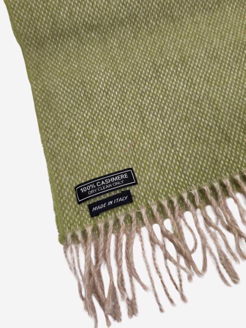 Green cashmere scarf - Image 2