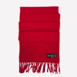 Red cashmere scarf