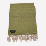 Green cashmere scarf