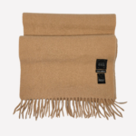 Black Saks Fifth Avenue beige cashmere scarf