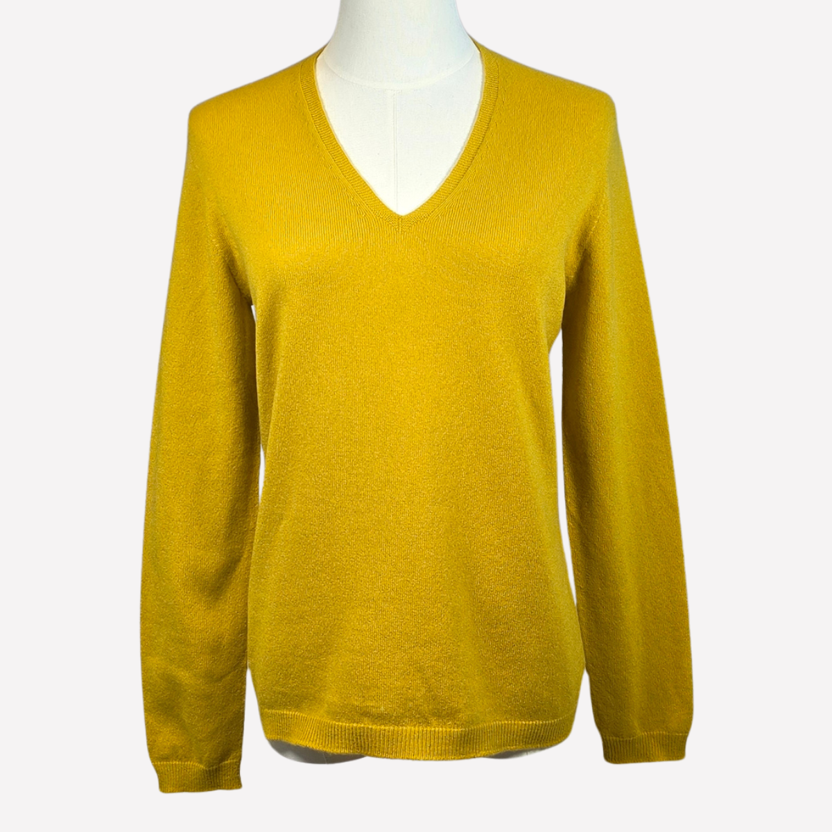 Havico cashmere sweater Havico mustard yellow cashmere sweater - Image 1