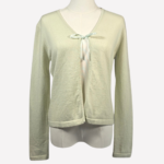 Jones New York light green cashmere cardigan