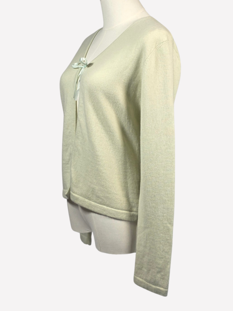 Jones New York light green cashmere cardigan - Image 2
