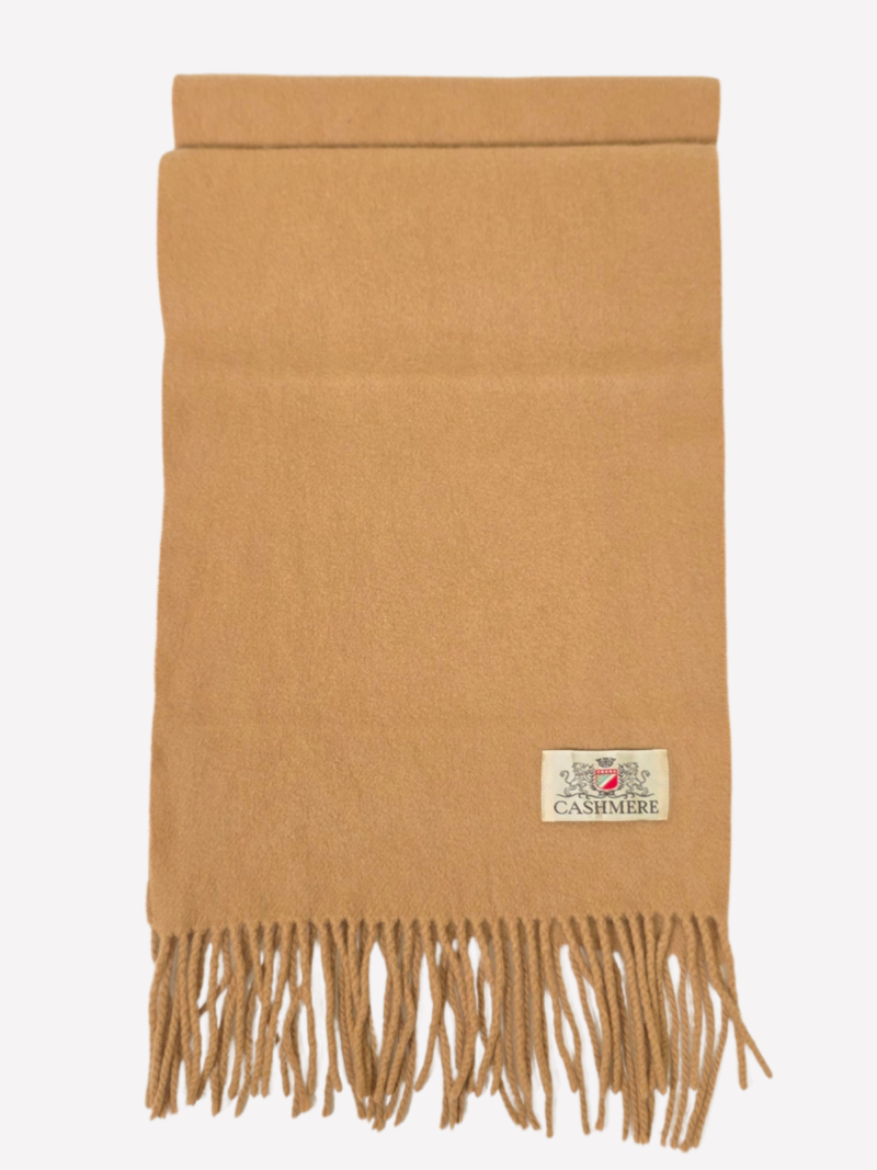 Camel-brown cashmere scarf - Image 3