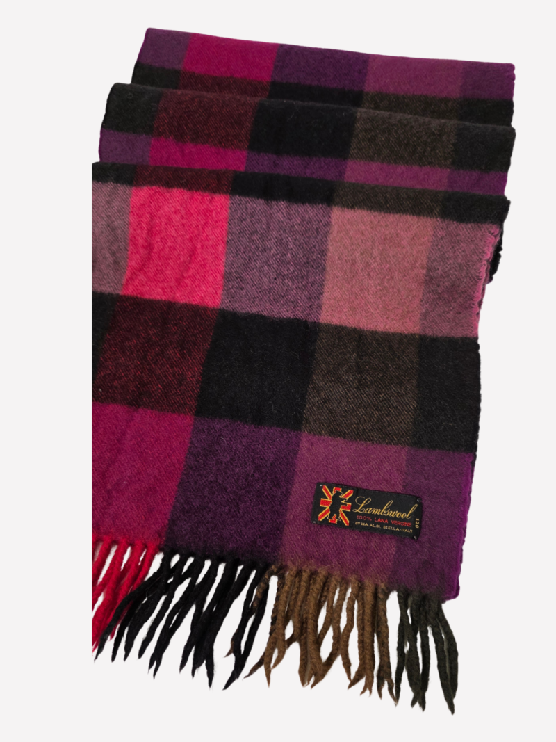 MA.AL.BI checkered lambswool scarf - Image 2