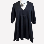 Black cashmere tunic