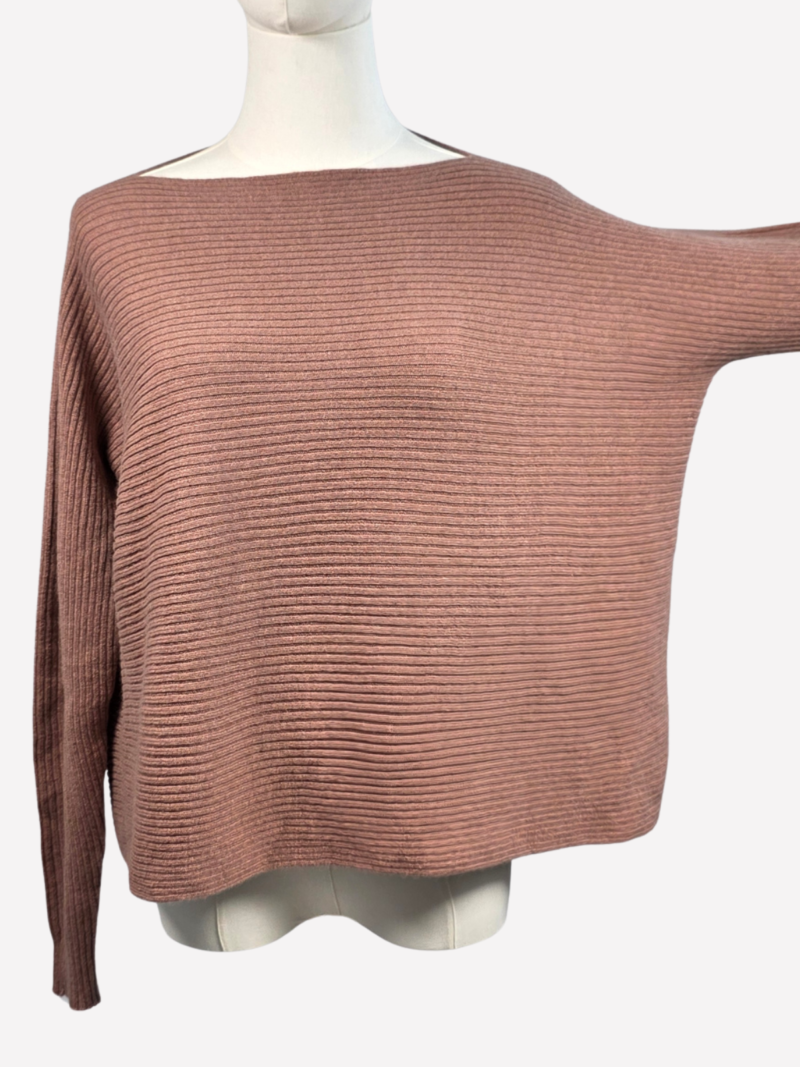 My Bad Attitude light cocoa brown cashmere sweater - Image 2