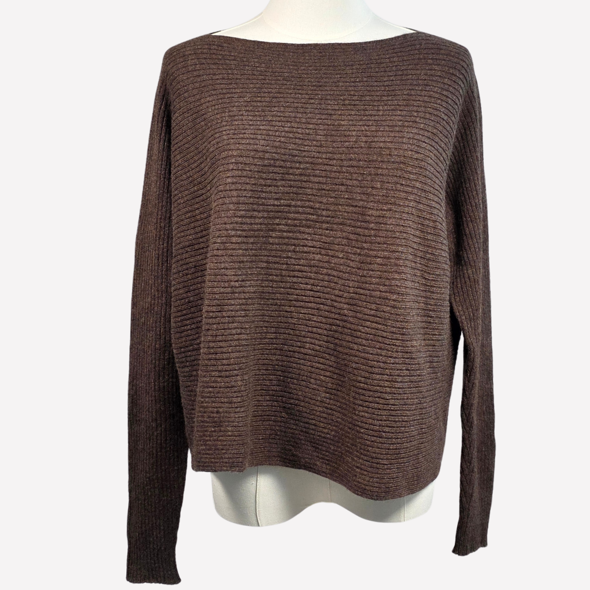 My bad attitude cashmere sweater My Bad Attitude dark brown cashmere sweater - Image 1