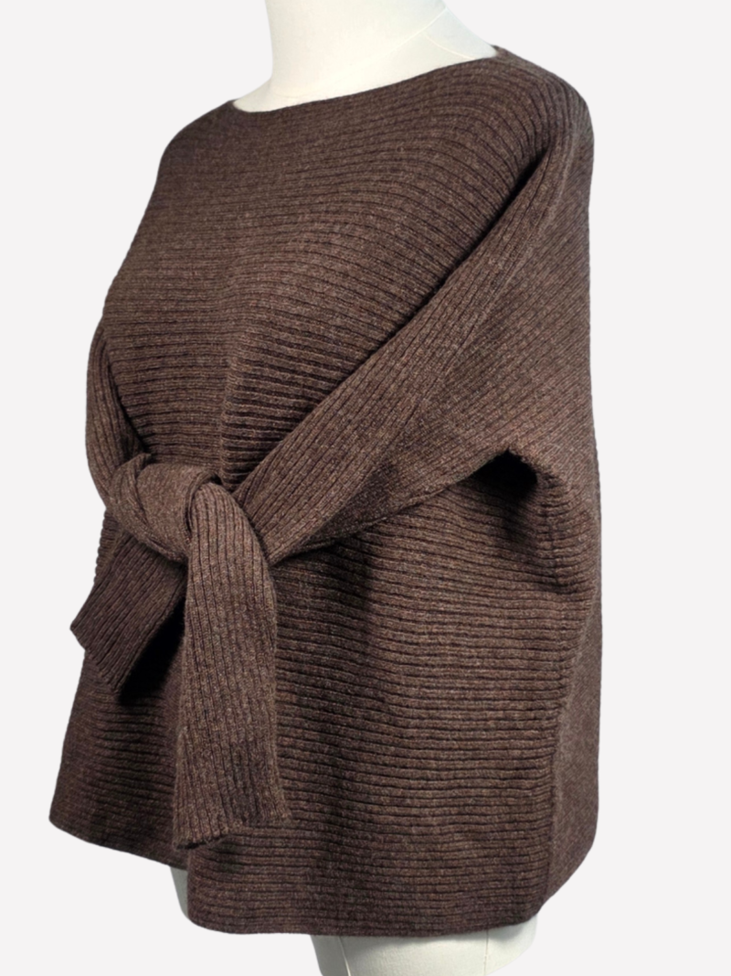 My Bad Attitude dark brown cashmere sweater - Image 2