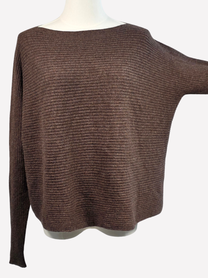 My Bad Attitude dark brown cashmere sweater - Image 3