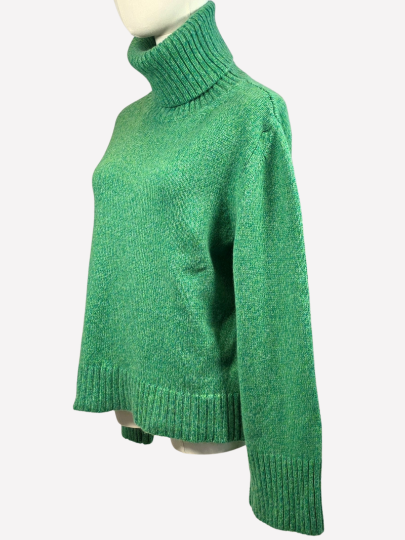 Oliver Lattughi green cashmere sweater - Image 3