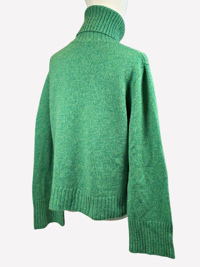 Oliver Lattughi green cashmere sweater - Image 4