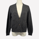 Oliver Lattughi dark grey cashmere cardigan