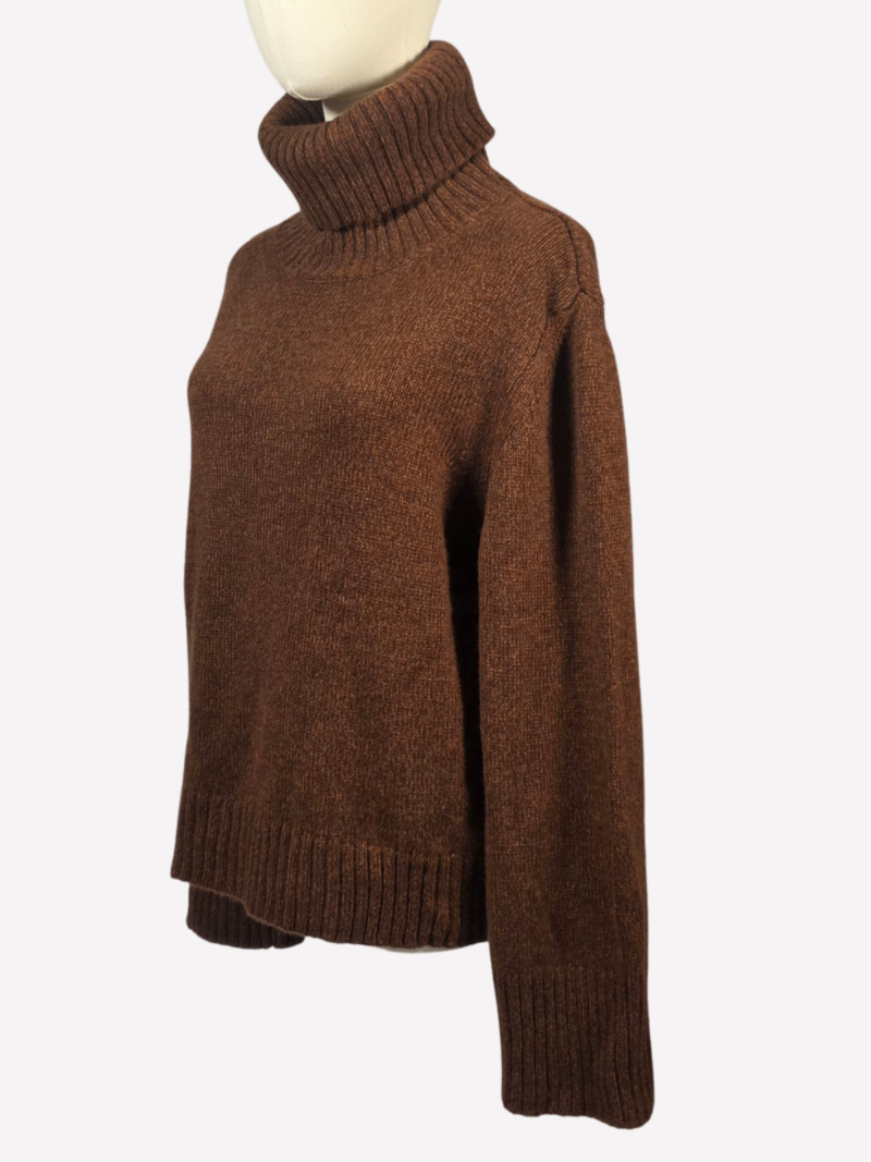 Oliver Lattughi brown cashmere sweater - Image 3