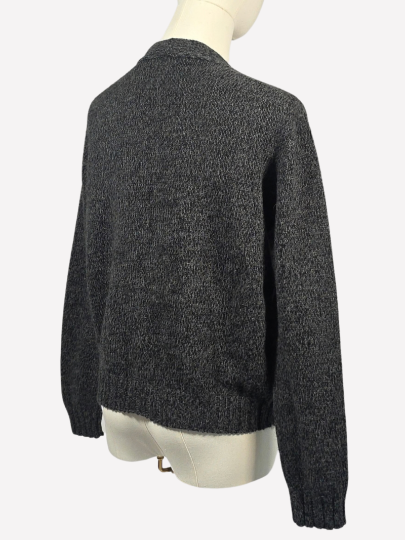 Oliver Lattughi dark grey cashmere cardigan - Image 3