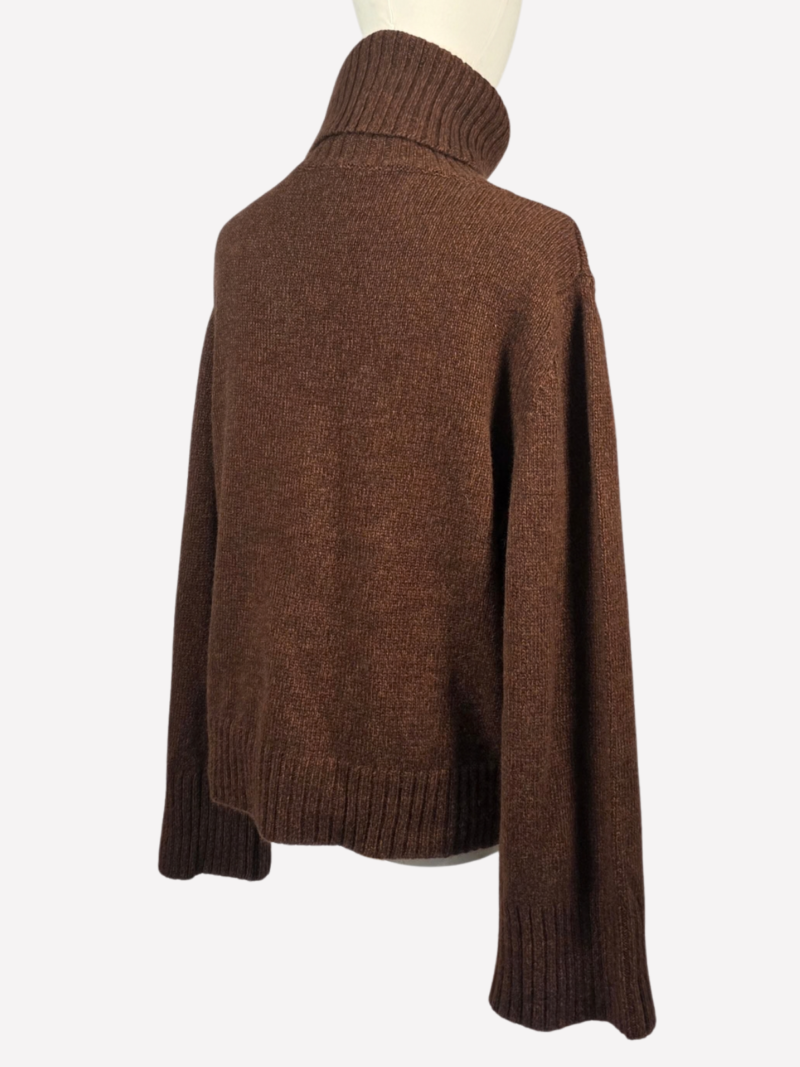Oliver Lattughi brown cashmere sweater - Image 4