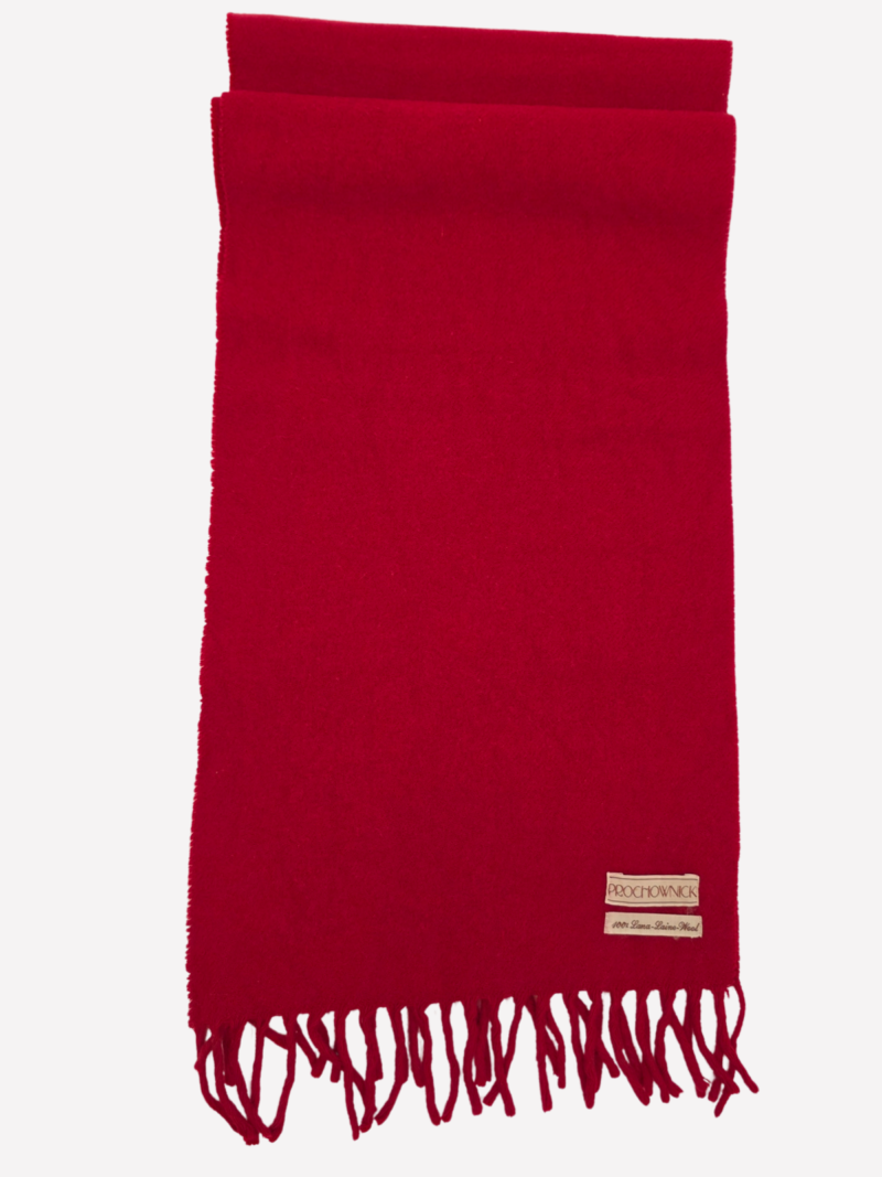 Prochownick red wool scarf - Image 2