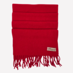 Rivman red wool scarf