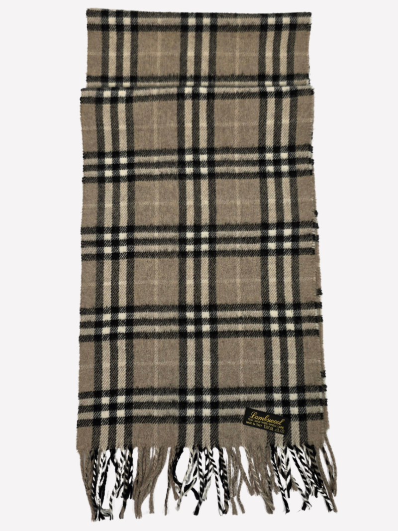 Plaid wool scarf - Image 3