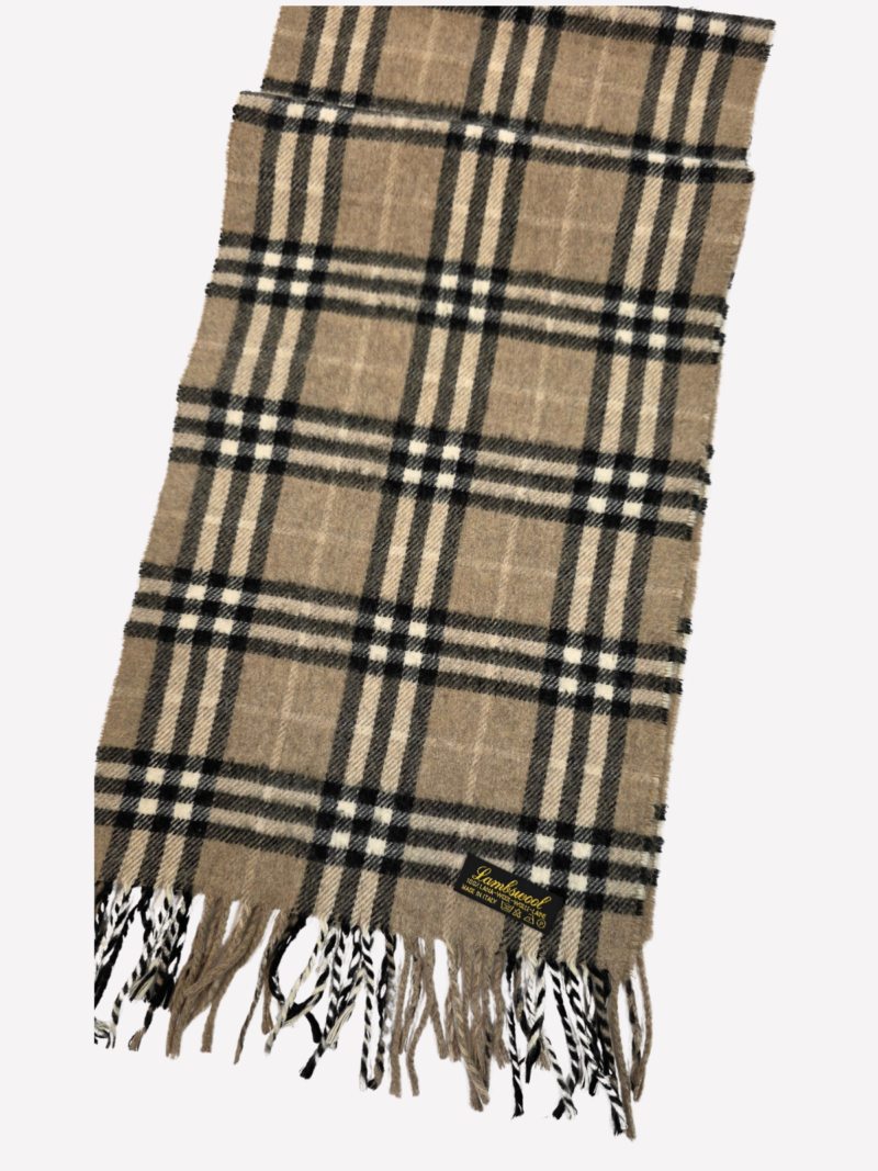 Plaid wool scarf - Image 2