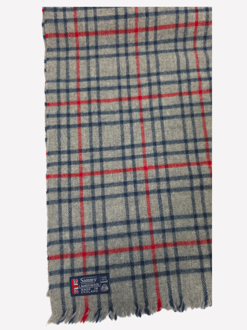 Sammy checked lambswool scarf - Image 3