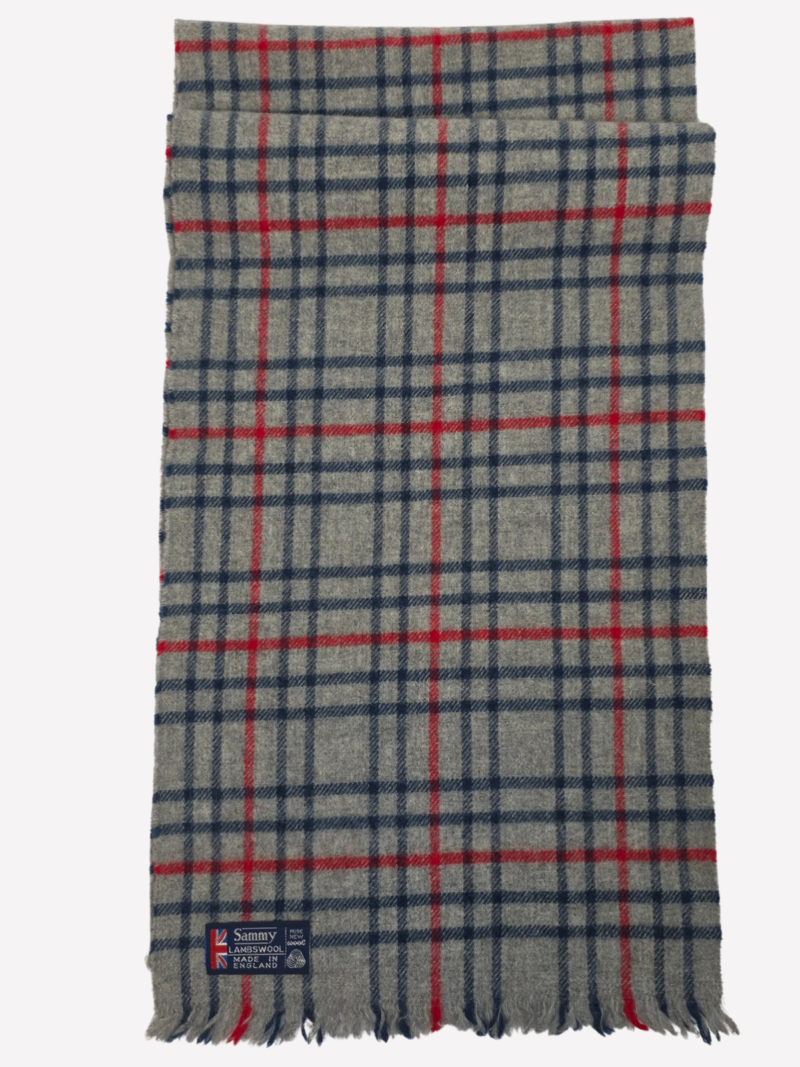 Sammy checked lambswool scarf - Image 2