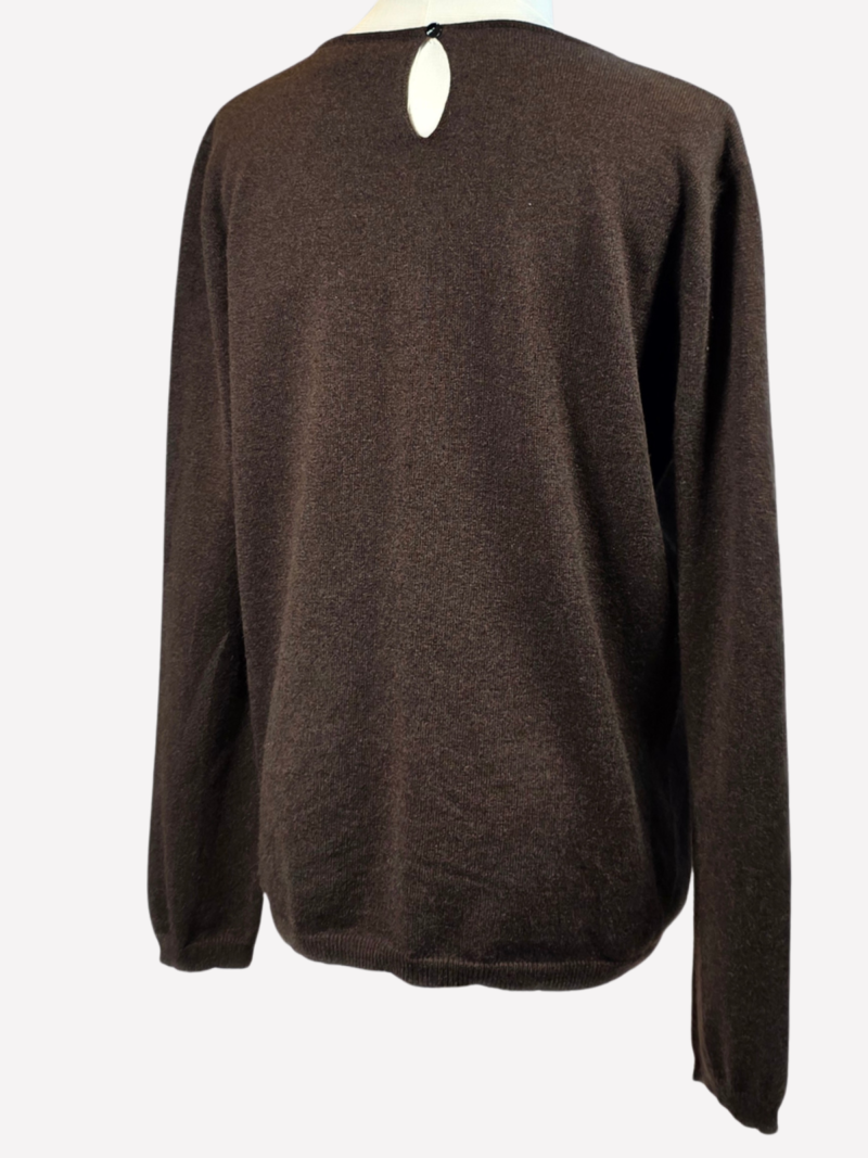 THEN PARIS coffee brown cashmere sweater - Image 3