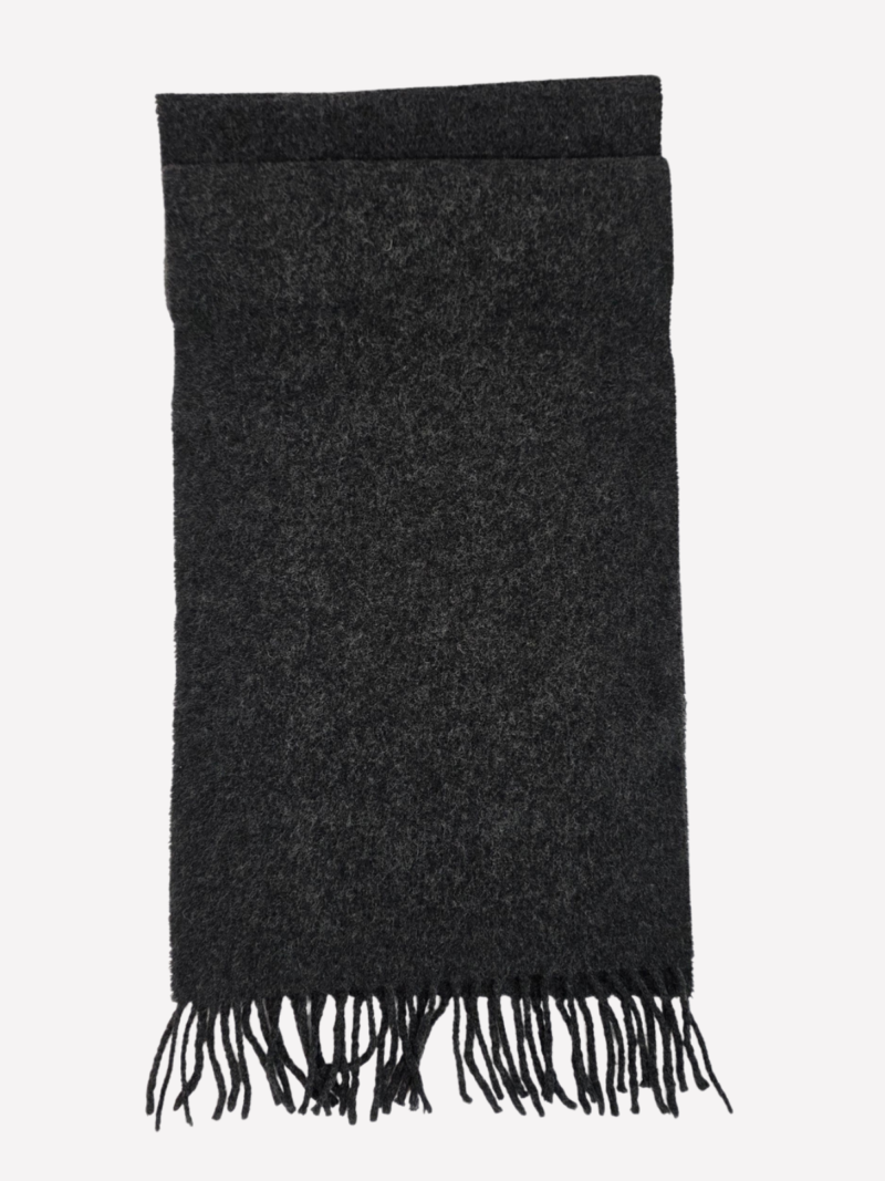 Dark grey wool scarf - Image 3