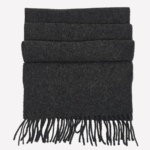 Dark grey wool scarf