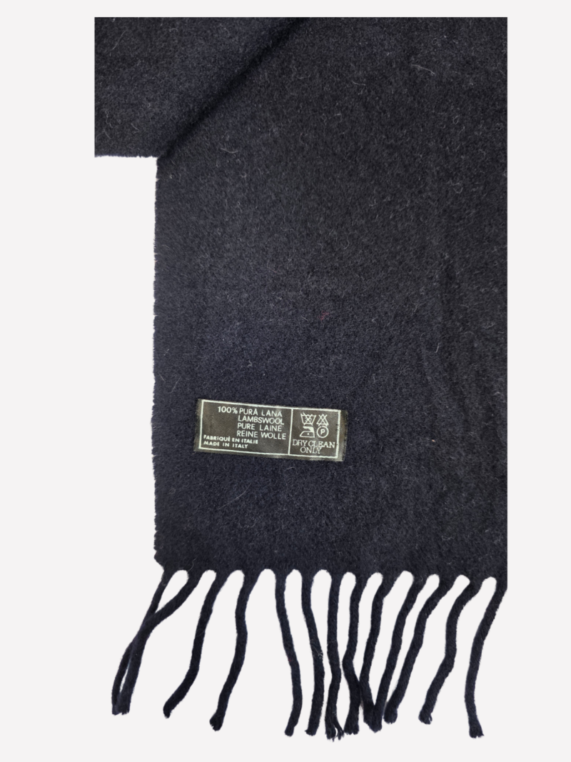 Dark grey wool scarf - Image 2