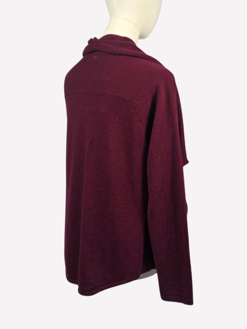 Tyler Böe burgundy cashmere cardigan - Image 3