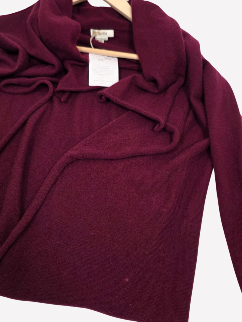 Tyler Böe burgundy cashmere cardigan - Image 4