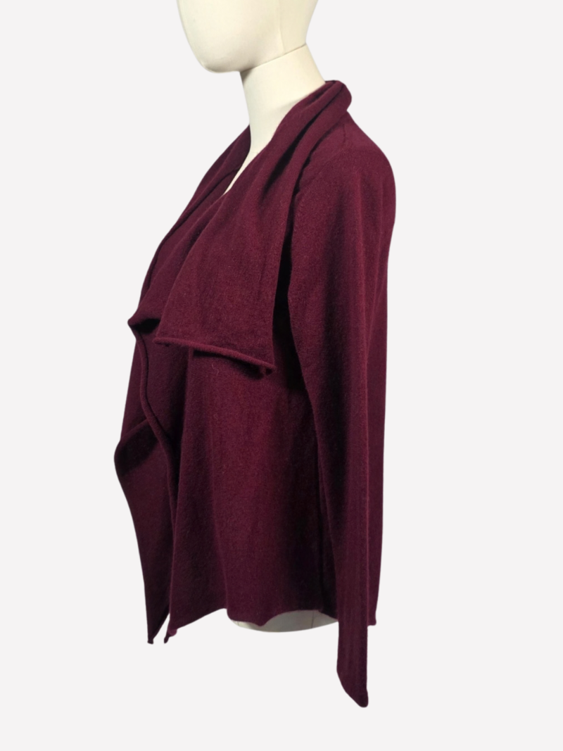 Tyler Böe burgundy cashmere cardigan - Image 2