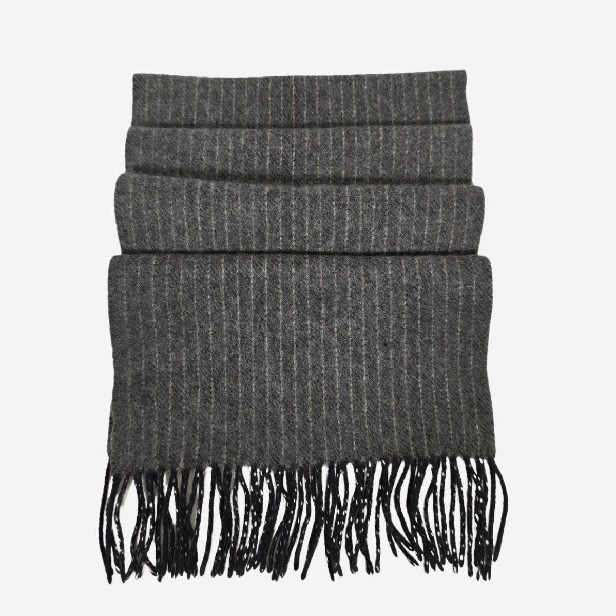 Uniqlo grey pinstriped cashmere scarf Uniqlo grey pinstriped cashmere scarf - Image 1